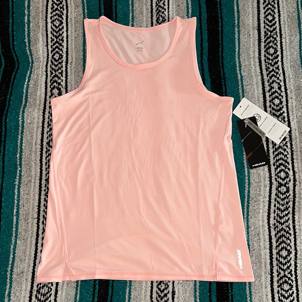 Head *NWT* Women's Teammate Stripe Tank in Crystal Rose
